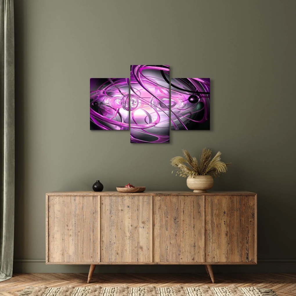 Gyönyörű lila absztrakció képe (90x60 cm)
