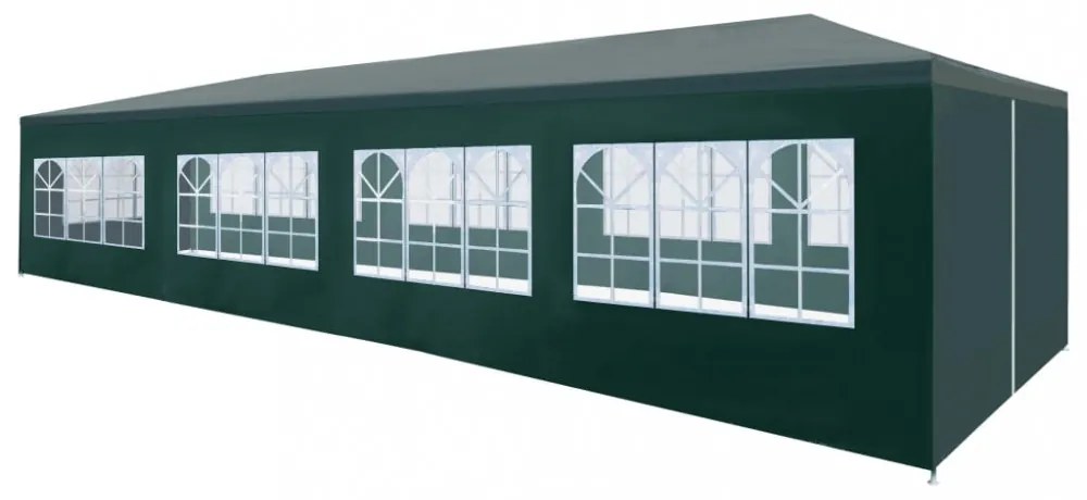 zöld rendezvénysátor 3 x 12 m