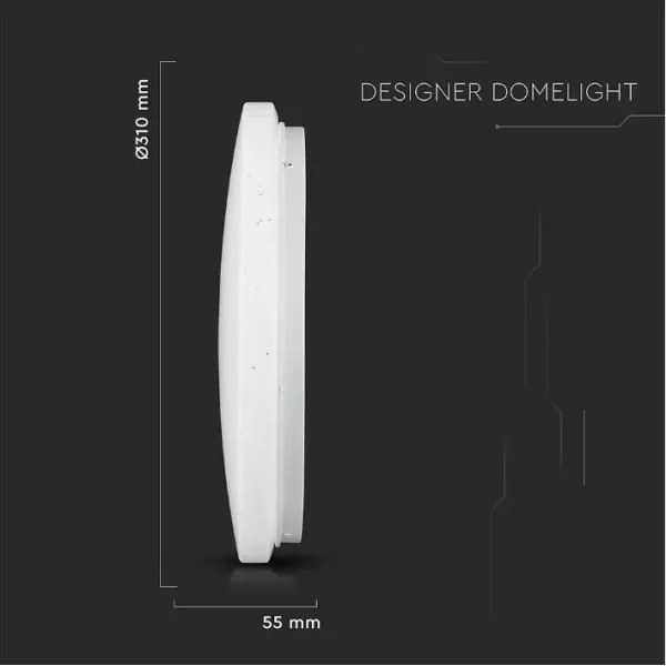 LED Mennyezeti lámpa LED/18W/230V á. 31 cm 3000/4000/6400K