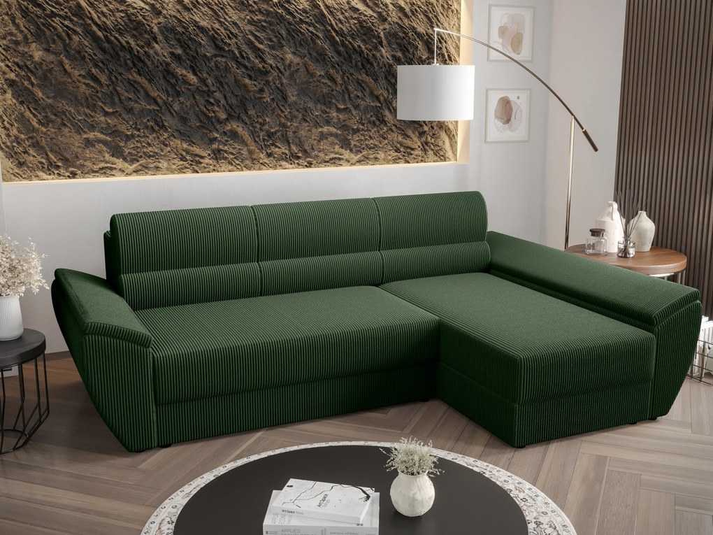 Sarok ülőgarnitúra Radiant L3 (zöld) (J). 1057479