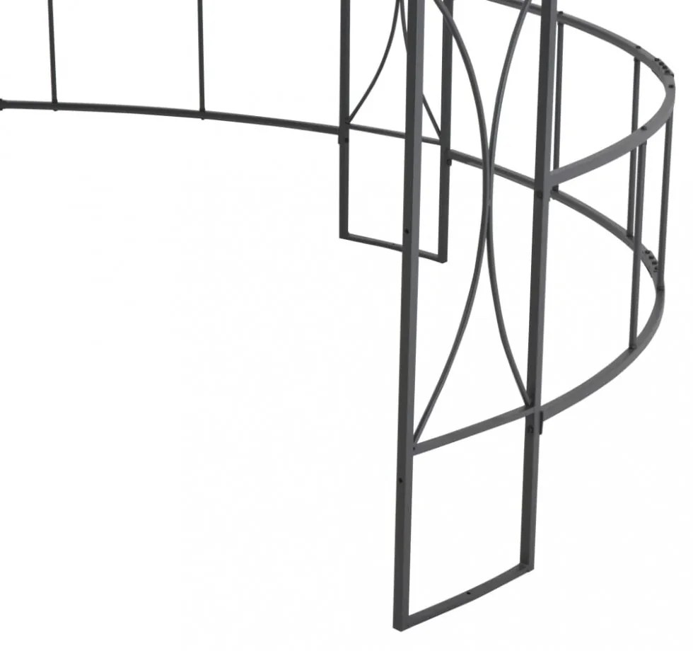 vidaXL fehér kerek pavilon 300 x 290 cm