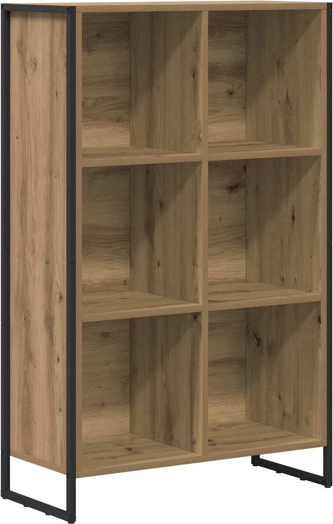 vidaXL Könyvespolc Művészi tölgy 99.5 x 30 x 108.5 cm Faanyag