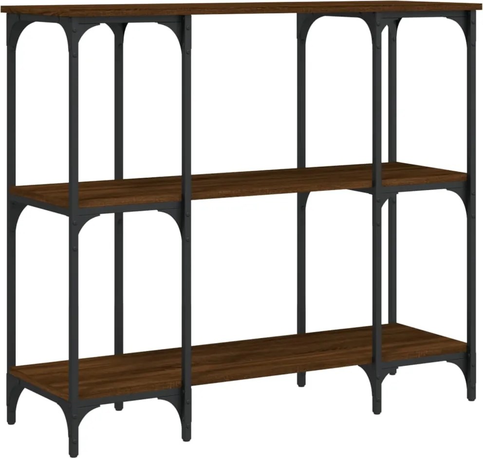 vidaXL barna tölgyszínű szerelt fa tálalóasztal 102x35x90 cm
