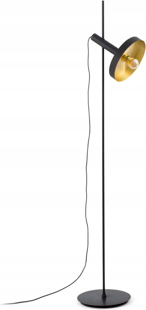 Faro Whizz állólámpa, fekete/arany, modern design, E27, IP20, acél