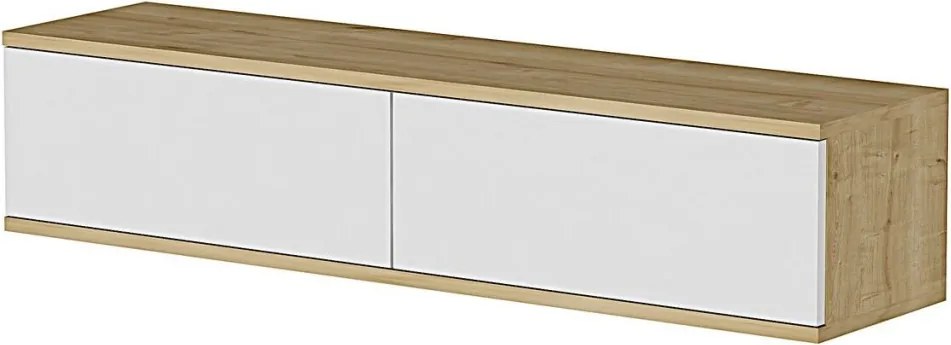 Aplos komód, zafír tölgy-fehér, 120 cm