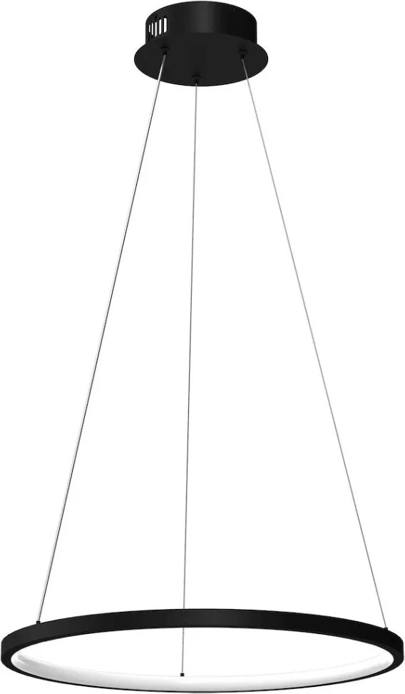 MILAGRO ML1541 HOOP Modern Led Függesztett Lámpa Fekete LED IP20