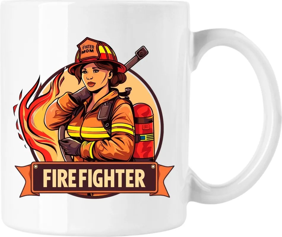 Tűzoltó bögre Mentő 4 Fehér 330ml