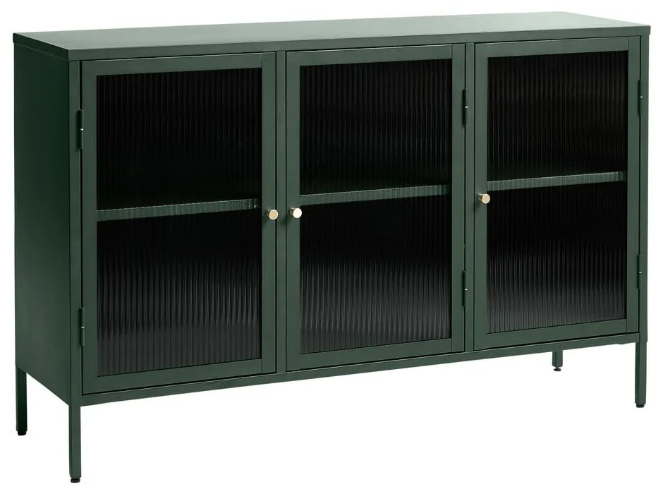 Bronco zöld fém tálalószekrény, magasság 85 cm - Unique Furniture