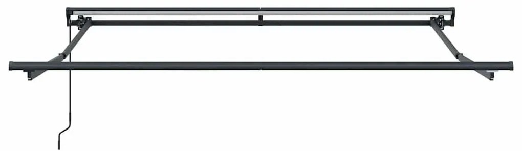 Behúzható napellenző Sárga és narancs 350x250 cm szövet