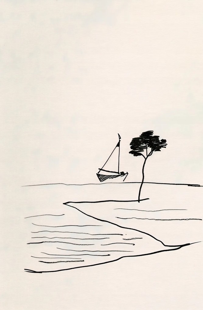 Poszter 53x81cm Tengerparti nyugalom