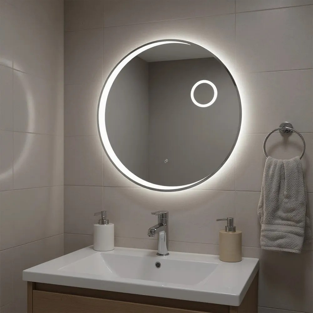 Prémium LED fürdőszobai tükör modern fürdőszobákba – Lea 100 LED tükör páramentesítővel
