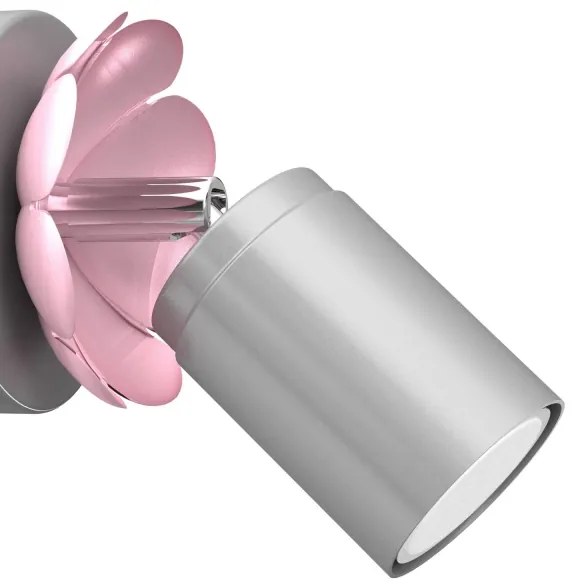 Fali spotlámpa FLOWER 1xGU10/8W/230V matt króm