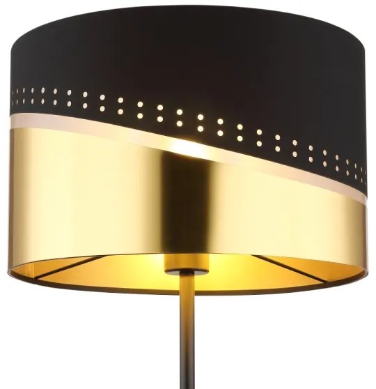 Globo 54046S - Állólámpa OR 1xE27/60W/230V átm. 35 cm fekete/arany