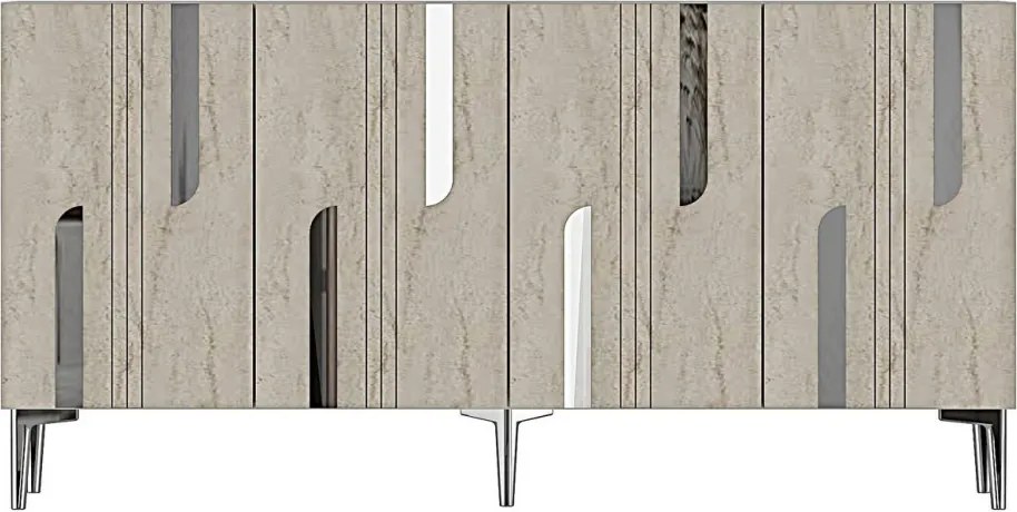 Nota 150 - White, Travertine, Silver