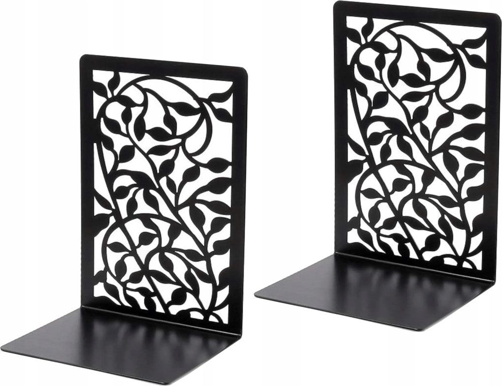 Könyvtámasz Csúszásgátló Fém Fekete Könyvtámasz Állvány 2 Db