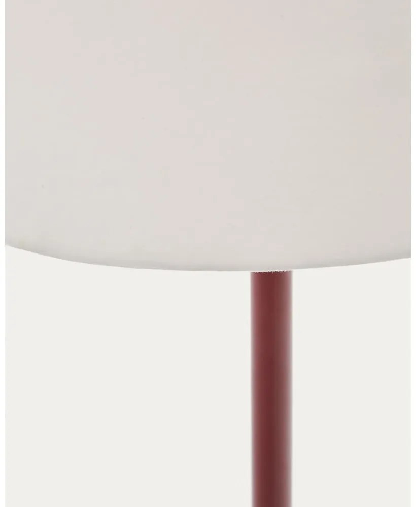 Terrakotta színű állólámpa textil búrával (magasság 153 cm) Navat – Kave Home