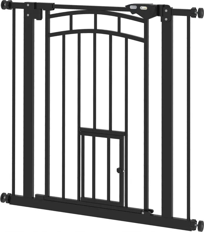 Védőkorlát Pawhut Fekete 74-80 cm