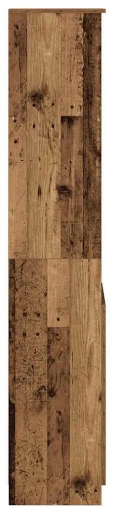 antik fa színű szerelt fa magasszekrény 37,5x35x180 cm
