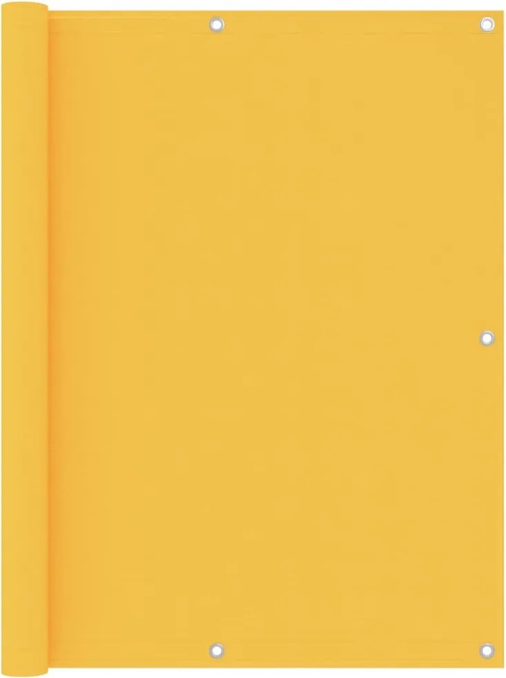 vidaXL sárga oxford-szövet erkélyparaván 120 x 400 cm