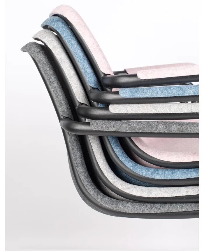 Világosszürke étkezőszék szett 2 db-os Thirsty – Zuiver