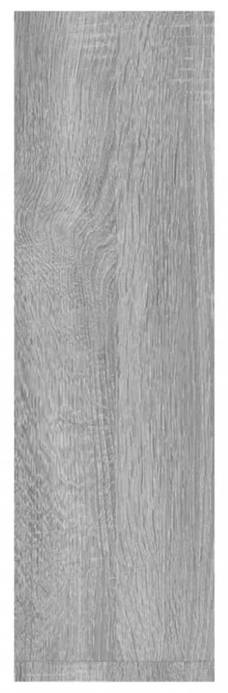 2 db szürke sonoma színű szerelt fa falipolc 50 x 15 x 50 cm