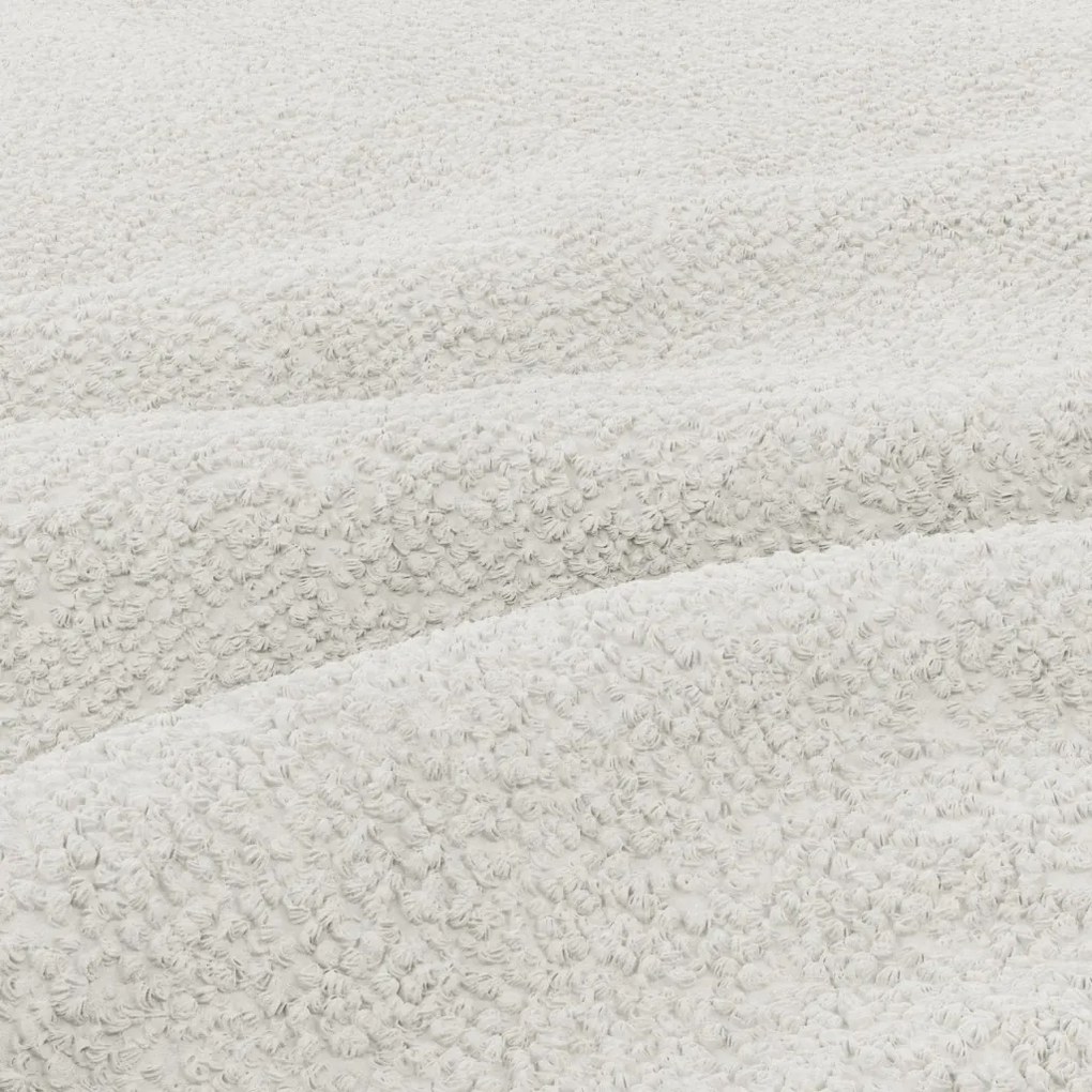 Modena sarokkanapé, bouclé, univerzális oldal, krém