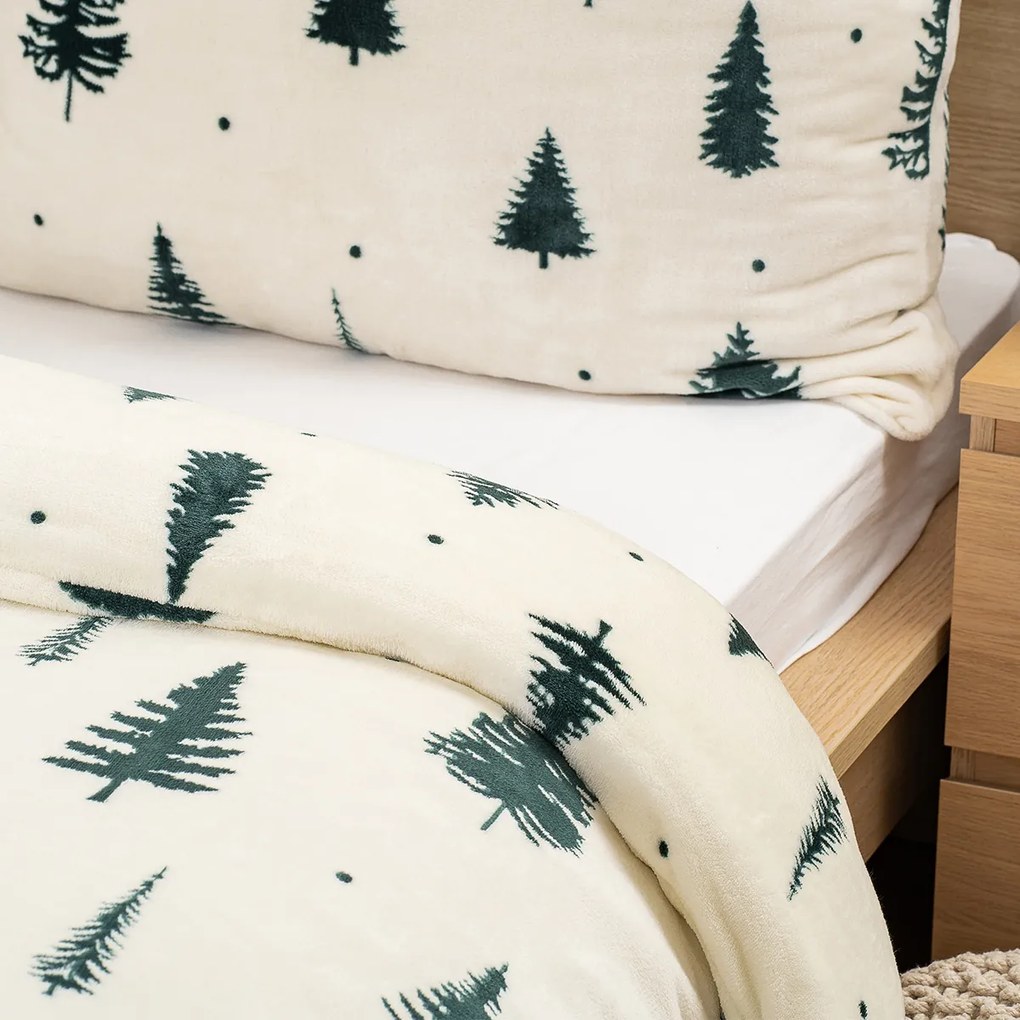 4Home Serene Forest mikroflanel ágynemű, 140 x 220 cm, 70 x 90 cm
