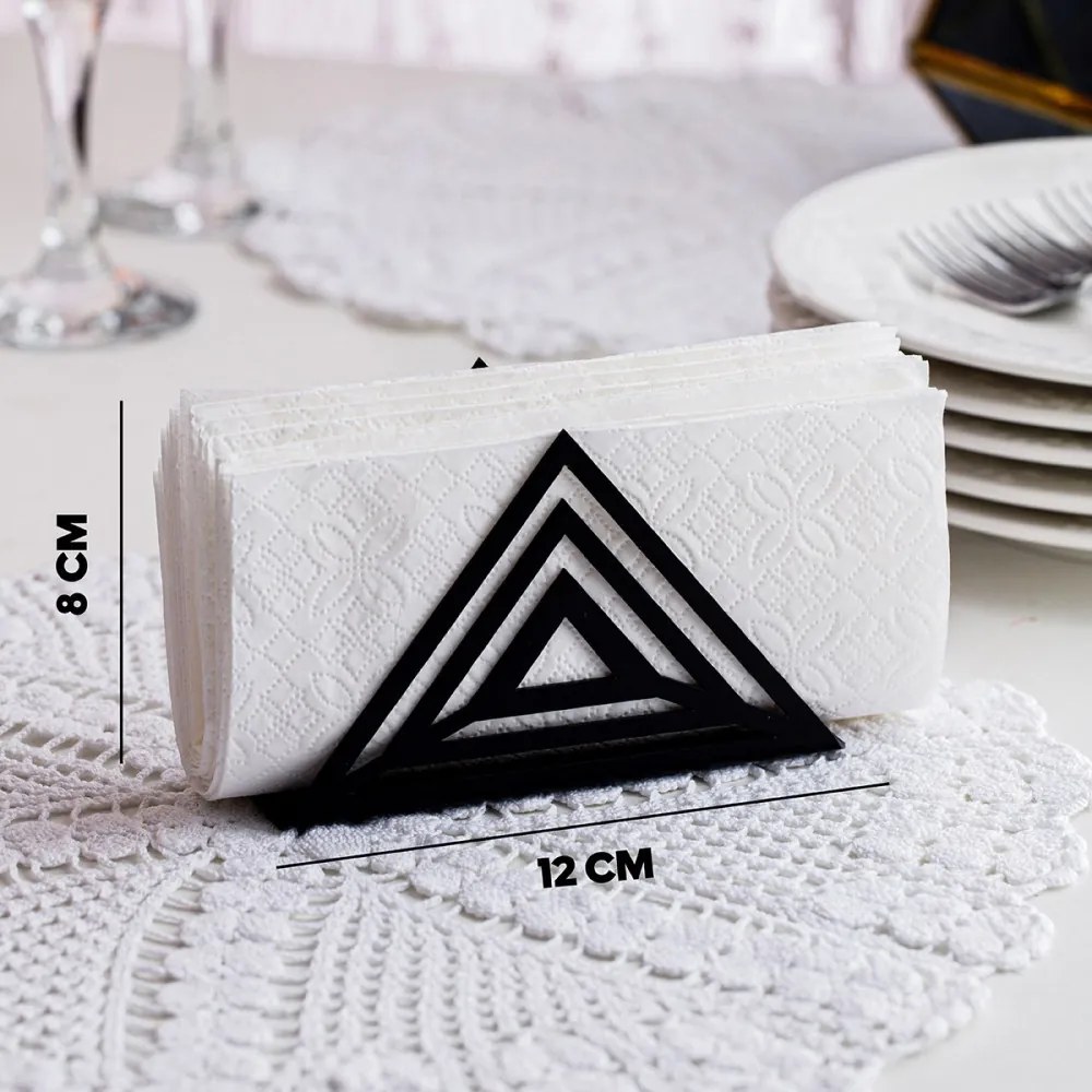 Trigon Szalvéta tartó 12x4x8 Fekete N