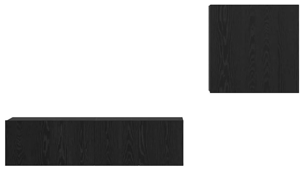 TV szekrény garnitúra 4 pcs Musta tammi 120 x 30 x 30 cm