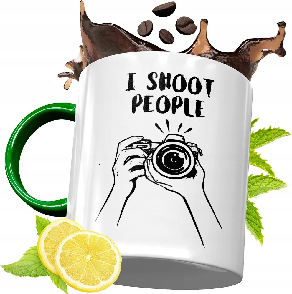 Zöld Bögre Fotósnak Születésnapi Ajándék Fényképes Nyomtatással