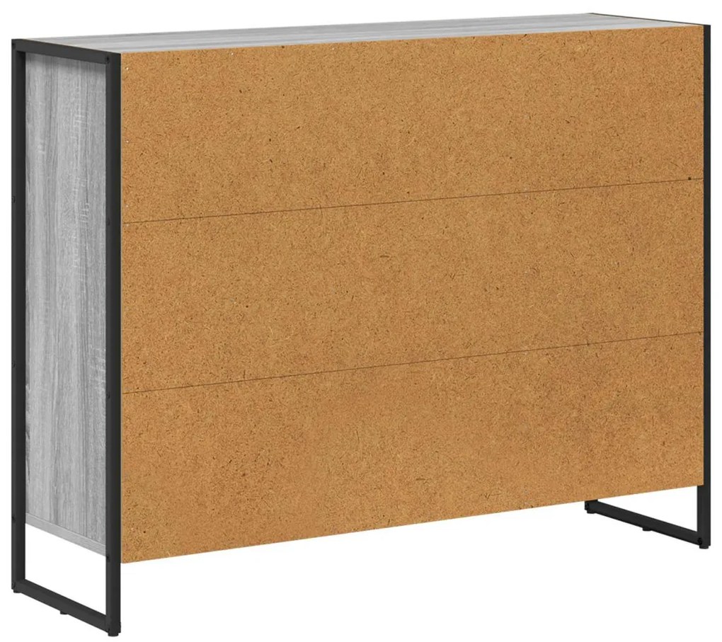 Oldalsó szekrény Szürke Sonoma 96,5 x 30 x 75 cm Faanyag