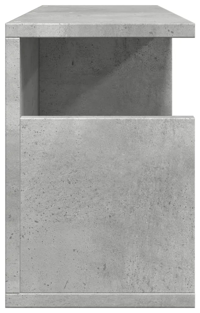 betonszürke szerelt fa faliszekrény 60 x 20 x 30 cm