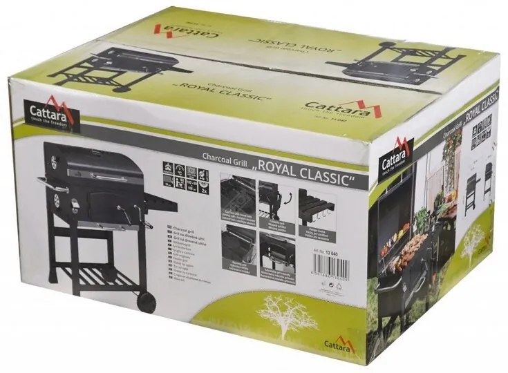 Cattara 13040 Royal faszénes grill, 102 x 60 x 106 cm