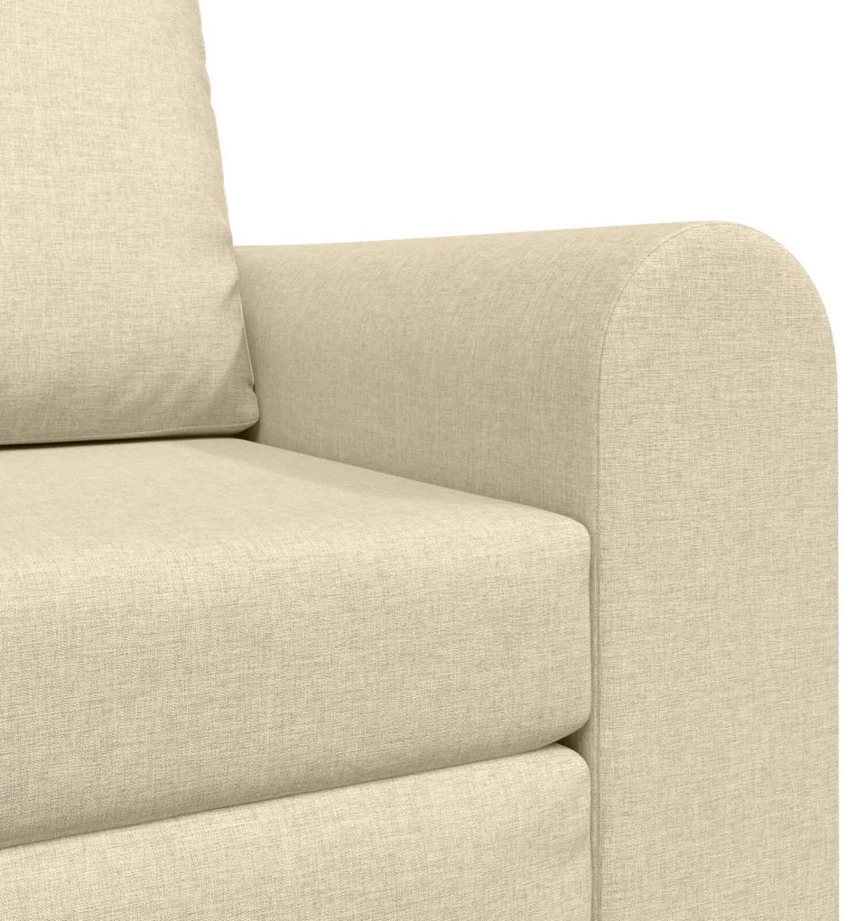 Floor Sofa Bed 2 az 1-ben Krém 98x71x83 cm Szövet