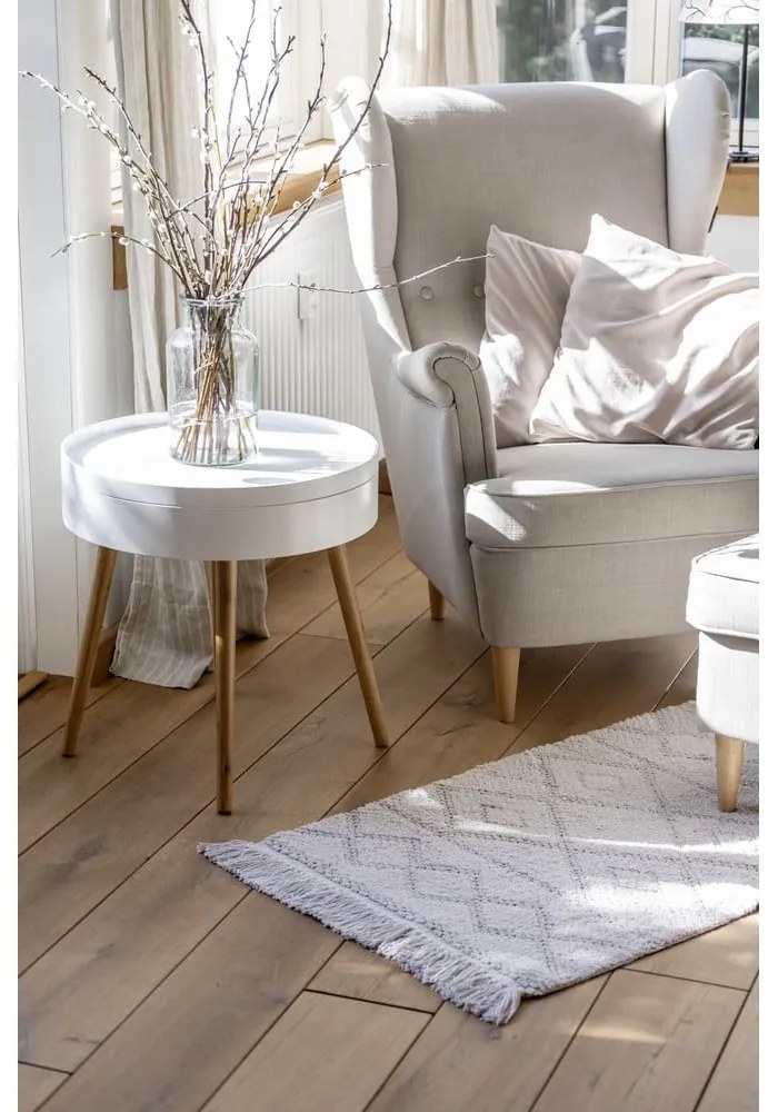 Urla szürke organikus pamut fürdőszobai kilépő, 60 x 90 cm - Wenko