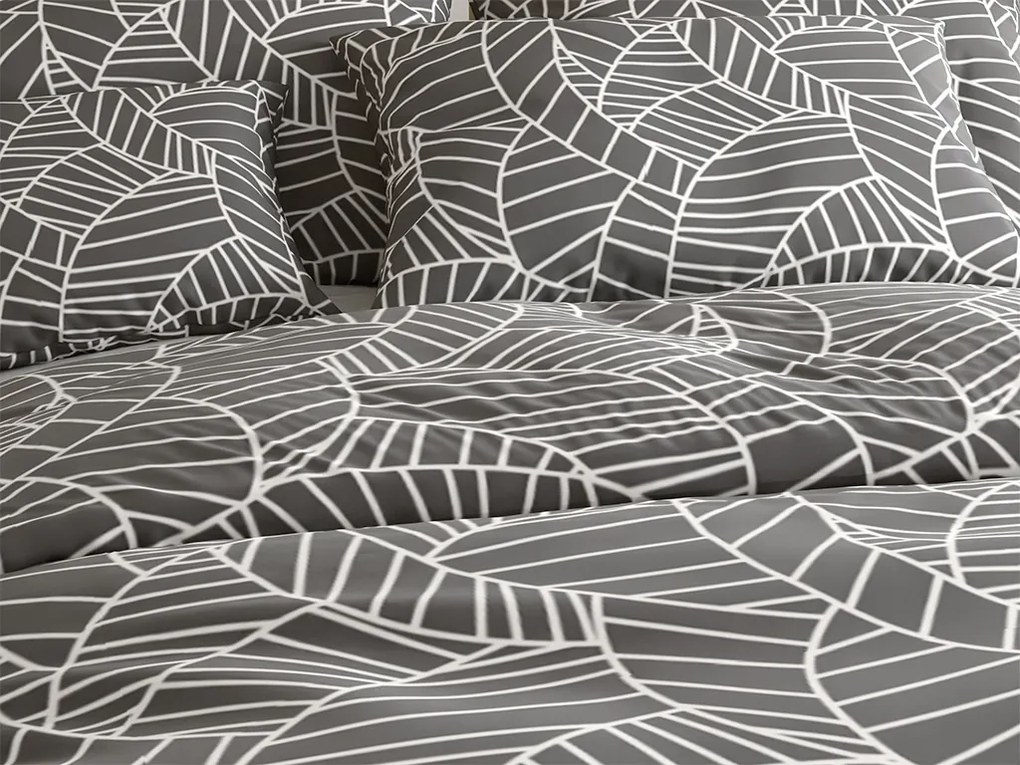 Mikroszálas ágyneműhuzat CHARCO szürke Ágyneműhuzat mérete: 2 db 70 x 90 cm | 200 x 220 cm
