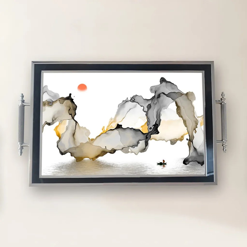 Üveg tálca, 38×24 cm – TPG9876