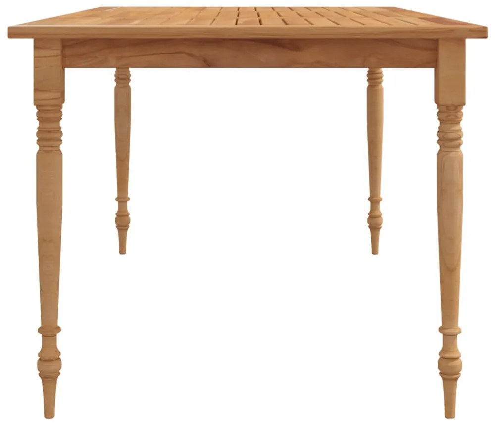 tömör tíkfa Batavia asztal 150 x 90 x 75 cm