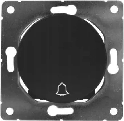 Csengőgomb fekete Oval Electromalt