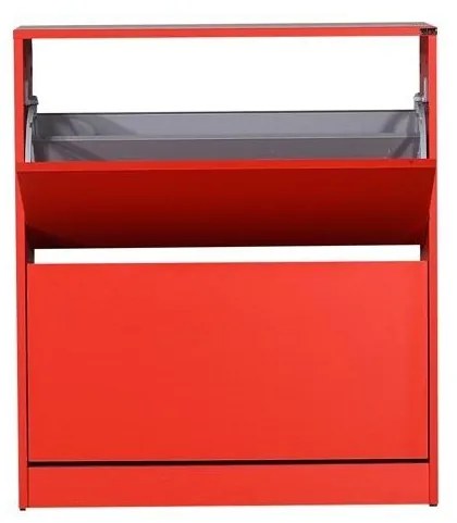 Cipőtároló (cipősszekrény) Tosina 5 (piros). 1094583