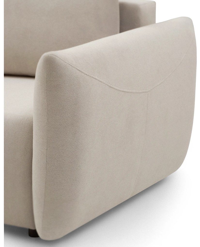 Calma kihúzható kanapé - bézs vízlepergető kötött szövet Curio 09