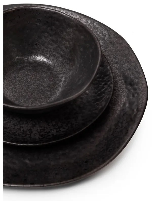 Agyagkerámia étkészlet 18 db-os Dark Moon – Bonami Selection