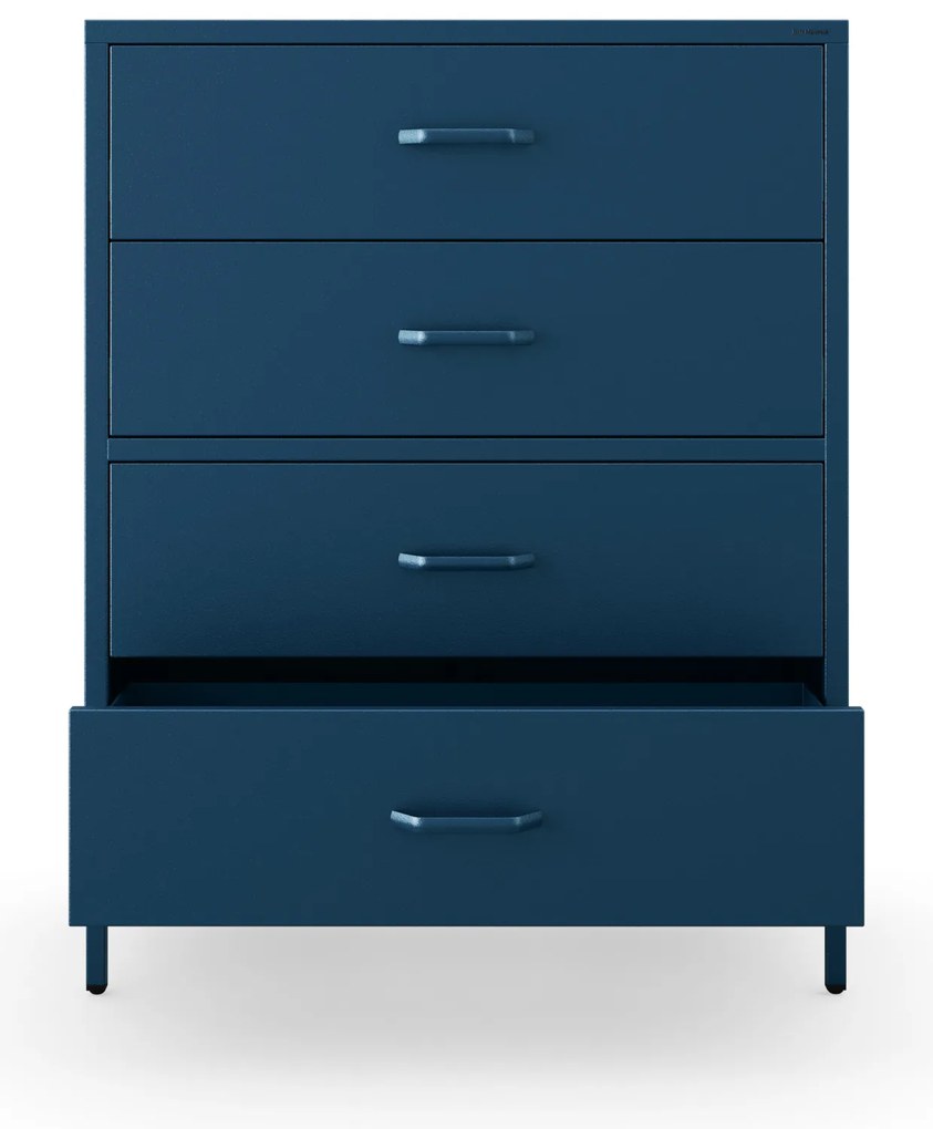 Komód CARLA , 800 x 1015 x 400 mm, Modern: sötétkék