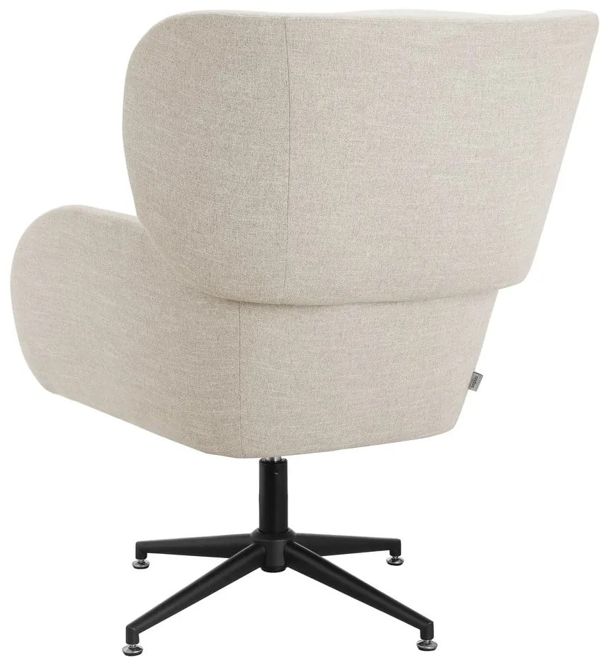 Fehér bársony füles fotel Vanessa – Støraa