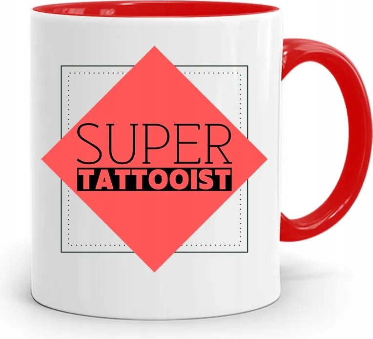 Tetoválóknak Tetováló Bögre Piros Ajándék fényképes nyomtatással