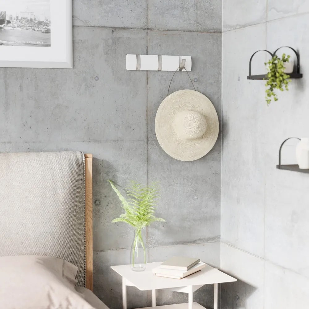 Fehér nyárfa fali fogas Flip – Umbra