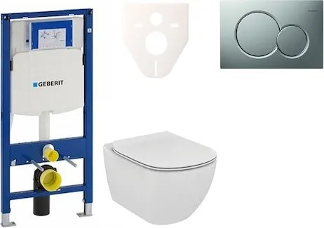 Fali WC szett Geberit előtétfalas szereléshez + Ideal Standard Tesi WC 111.300.00.5NE3