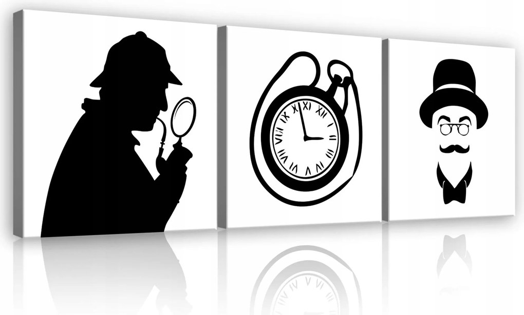 Vászonkép 75x25 Sherlock Holmes detektív úriember viktoriánus rejtély