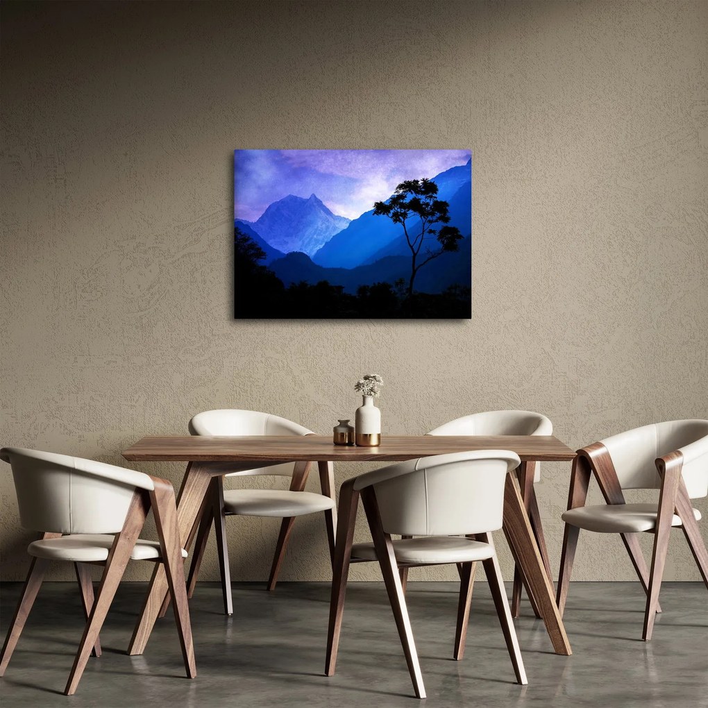 Kép - Éjszakai ég Nepálban (70x50 cm)
