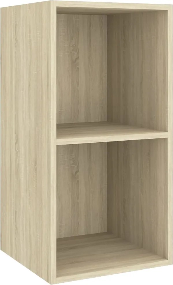 vidaXL sonoma tölgy színű szerelt fa fali TV-szekrény 37 x 37 x 72 cm